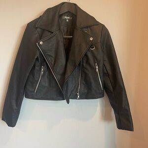 Missguided faux leather jacket